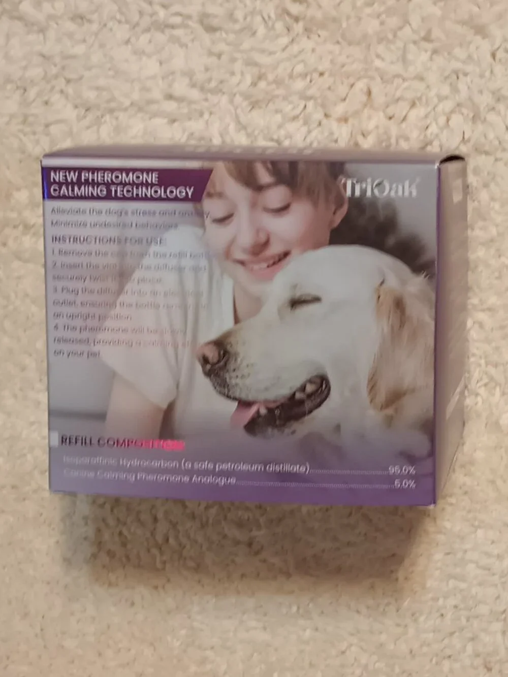 NIB ~ TriOak Calming Pheromone Diffuser Kit For Dogs
